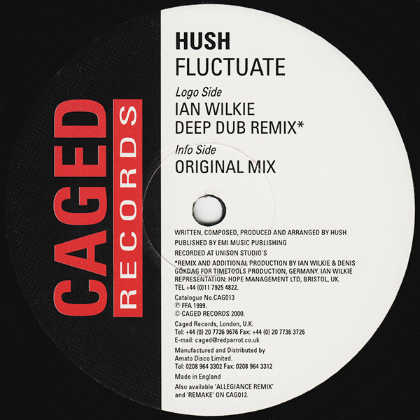 Hush - Fluctuate | Caged Records (CAG 013) - main