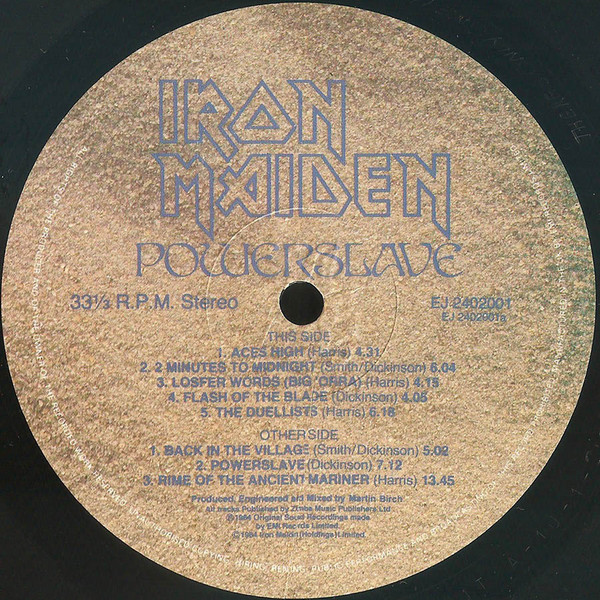 Iron Maiden - Powerslave | EMI (POWER 1) - 3