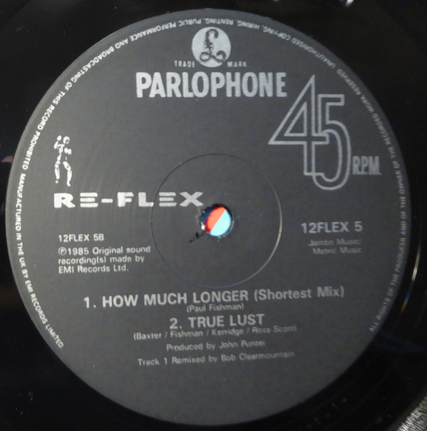 Re-Flex - How Much Longer | Parlophone (12 FLEX 5) - 4