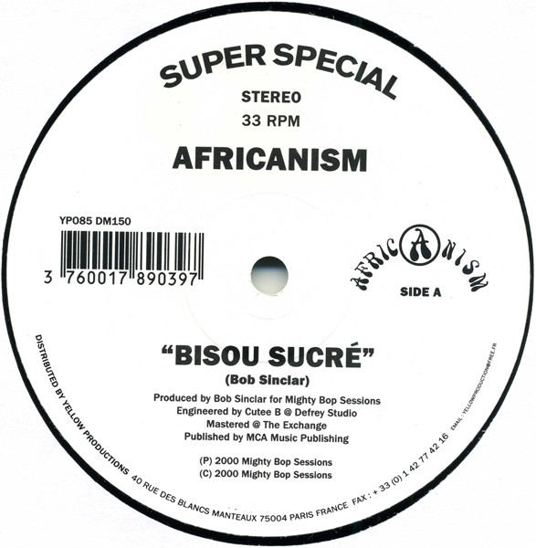 Africanism - Bisou Sucré | Yellow Productions (YP085) - 2