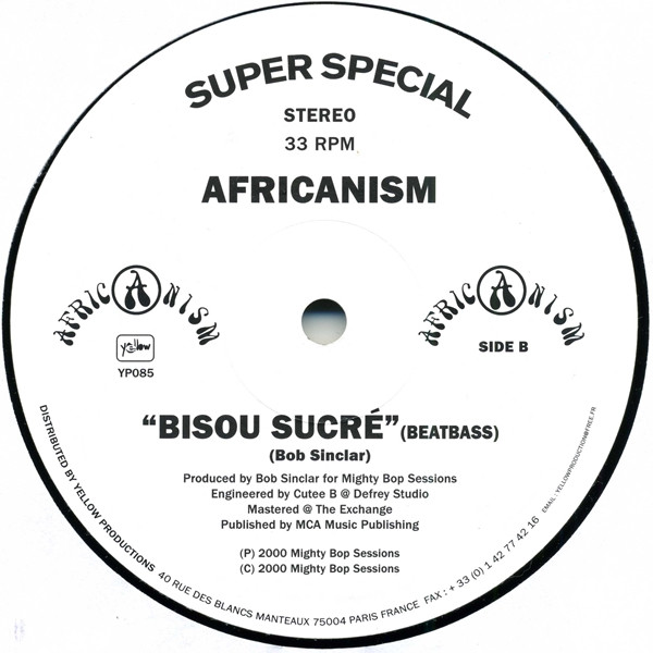 Africanism - Bisou Sucré | Yellow Productions (YP085) - 3
