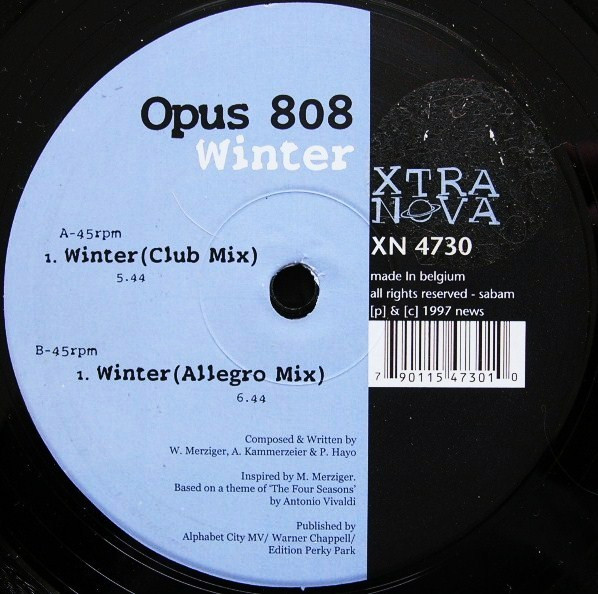 Opus 808 - Winter | Xtra Nova (XN 4730)