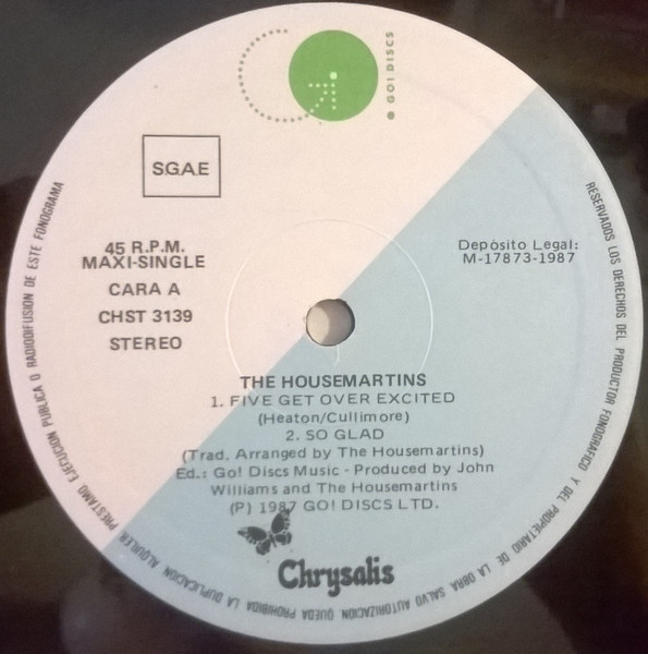The Housemartins - Five Get Over Excited | Go! Discs (CHST 3139) - 3