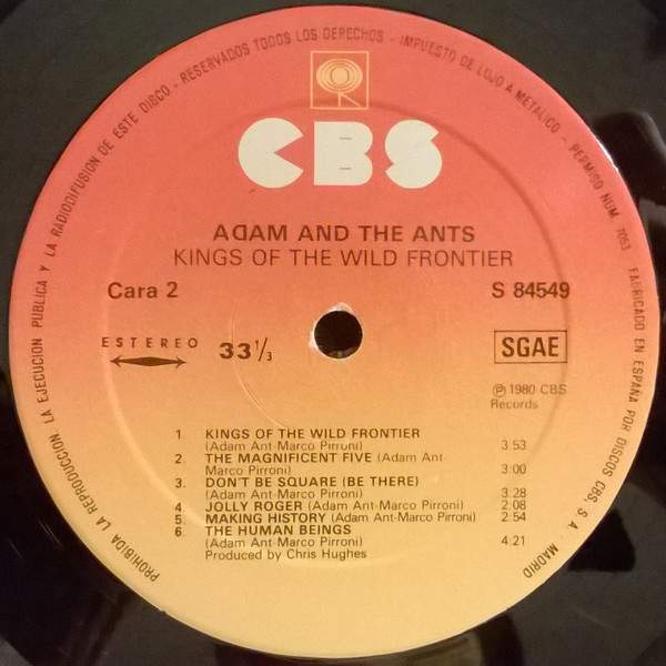 Adam And The Ants - Kings Of The Wild Frontier | CBS (S 84549) - 4