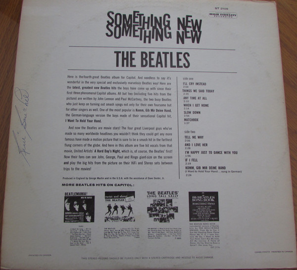 The Beatles - Something New | Capitol Records (ST-2108) - 2 The Beatles - Something New | Capitol Records (ST-2108) - 2