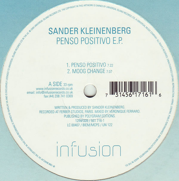 Sander Kleinenberg - Penso Positivo E.P. | Infusion (12INF009) - main