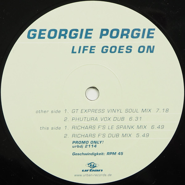Georgie Porgie - Life Goes On | Urban (URBDJ 2114) Georgie Porgie - Life Goes On | Urban (URBDJ 2114)