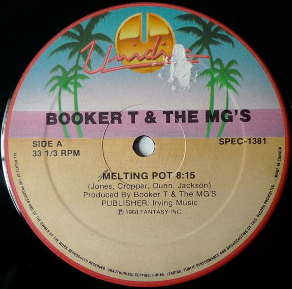 Booker T & The MG's - Melting Pot / Soul Limbo | Unidisc (SPEC-1381) - main