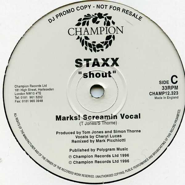 Staxx - Shout | Champion (CHAMP12.323) - 3