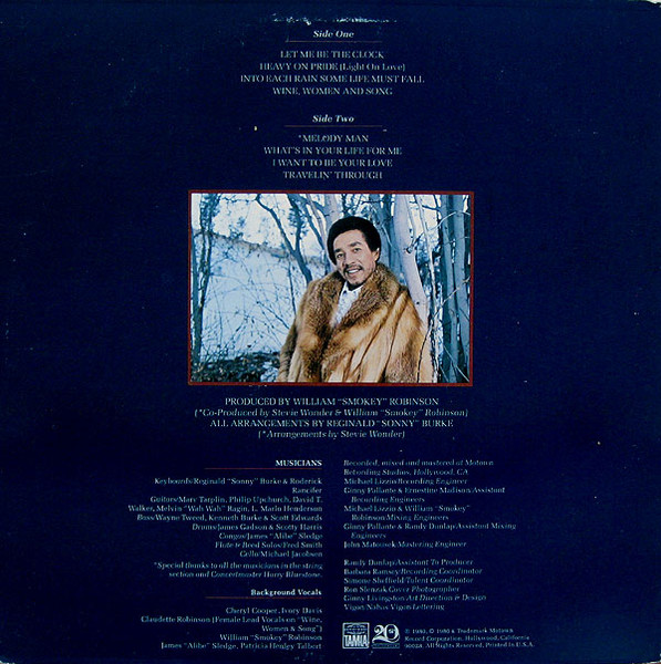 Smokey Robinson - Warm Thoughts | Tamla (T8-367M1) - 4 Smokey Robinson - Warm Thoughts | Tamla (T8-367M1) - 4