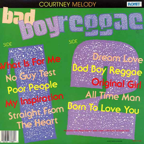 Courtney Melody - Bad Boy Reggae | Rohit Records (RRTG 7768) - 2 Courtney Melody - Bad Boy Reggae | Rohit Records (RRTG 7768) - 2