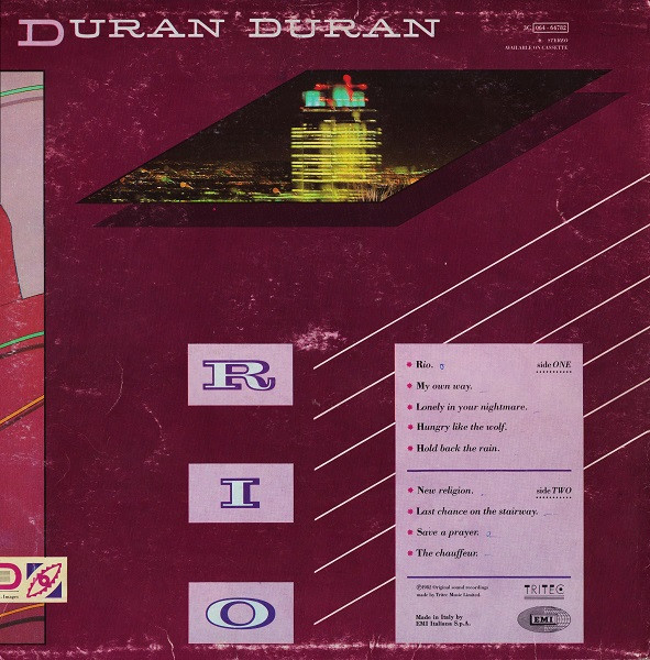 Duran Duran - Rio | EMI (3C 064-64782) - 2