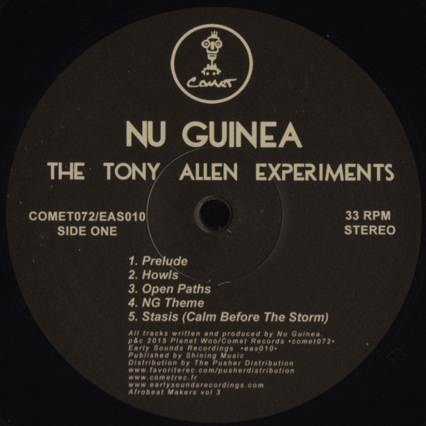 Nu Guinea - The Tony Allen Experiments | Comet Records (COMET072) - 3