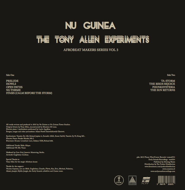 Nu Guinea - The Tony Allen Experiments | Comet Records (COMET072) - 2