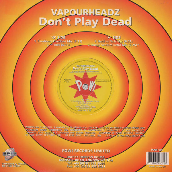 Vapourheadz - Don't Play Dead | Pow! (POW 001) - 2