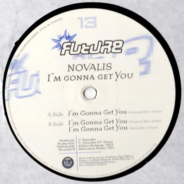 Novalis - I'm Gonna Get You | Future Recordings (FUTURE 013-12) - 2