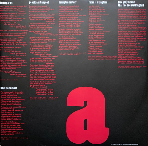 Nick Cave & The Bad Seeds - The Boatman's Call | Mute (Lpseeds10) - 3 Nick Cave & The Bad Seeds - The Boatman's Call | Mute (Lpseeds10) - 3