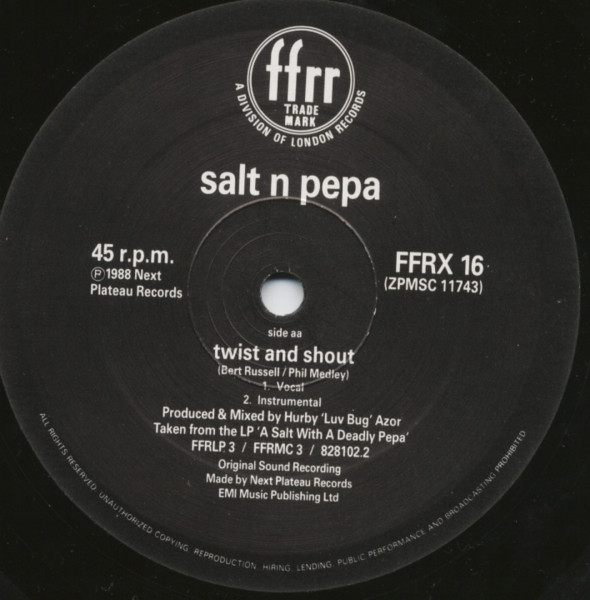 Salt-N-Pepa - Get Up Everybody / Twist & Shout | FFRR (FFRX 16) - 4