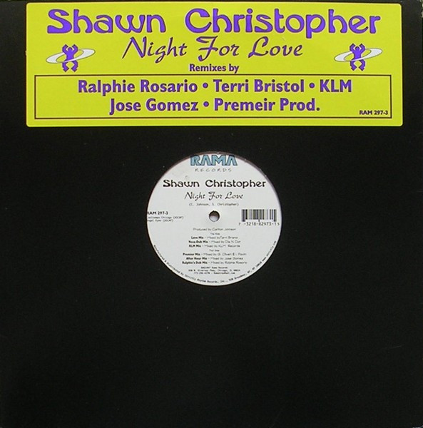 Shawn Christopher - Night For Love | Rama Records (RAM 297-3)