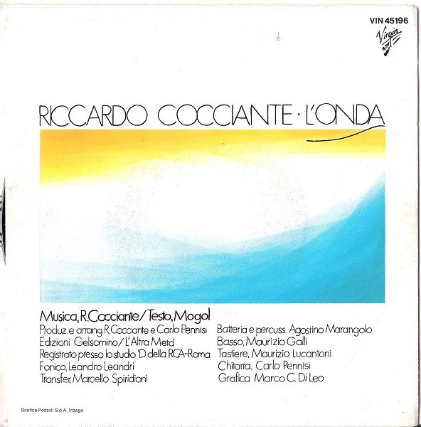 Riccardo Cocciante - L'Onda | Virgin (VIN 45196) - 2