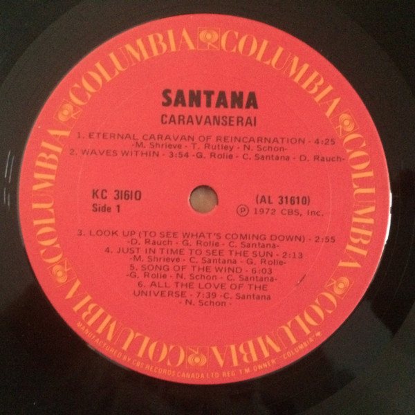 Santana - Caravanserai [Vinyl] | Columbia (KC 31610) - 4