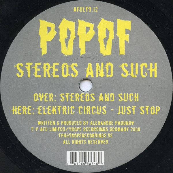 Popof - Stereos And Such | AFU Limited (AFULTD.12)