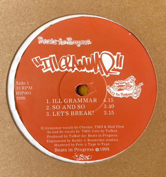 Beats In Progress - Ill Grammar | Beats In Progress (BIP 003) - 2