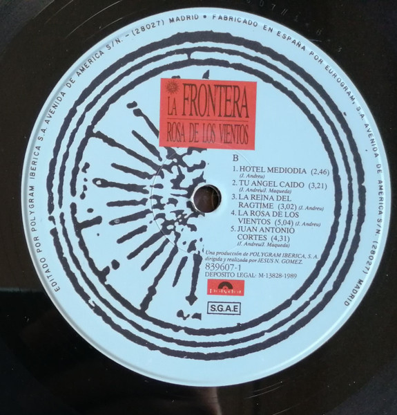 La Frontera - La Rosa De Los Vientos | Polydor (839607-1) - 4