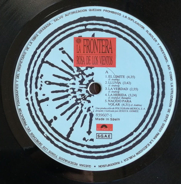 La Frontera - La Rosa De Los Vientos | Polydor (839607-1) - 3