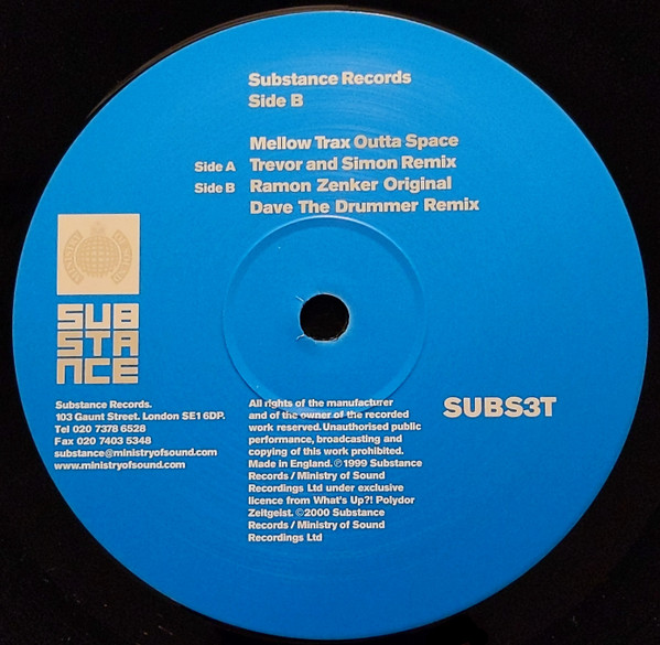 Mellow Trax - Outta Space | Substance Records (SUBS3T) - 4