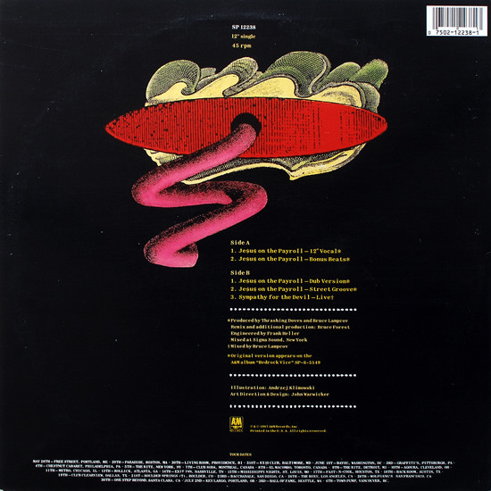 Thrashing Doves - Je$u$ On The Payroll | A&M Records (SP 12238) - 2 Thrashing Doves - Je$u$ On The Payroll | A&M Records (SP 12238) - 2