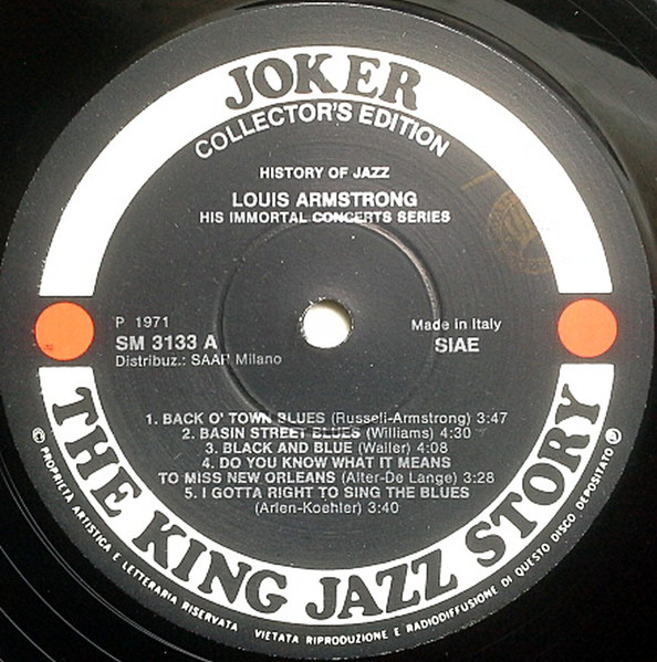 Louis Armstrong - His Immortal Concerts Series | Joker (SM 3133) - 4