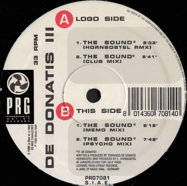 Tommaso De Donatis - III - The Sound | PRG (Progressive Motion Records) (PRG7081) - 2