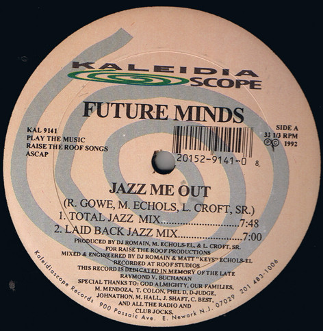 Future Minds - Jazz Me Out | Kaleidiascope Records (KAL 9141)