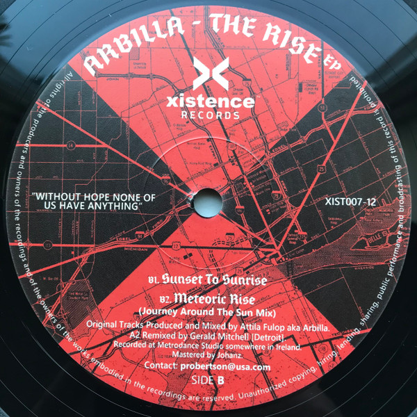 Arbilla - The Rise EP | Xistence Records (XIST007-12) - 2