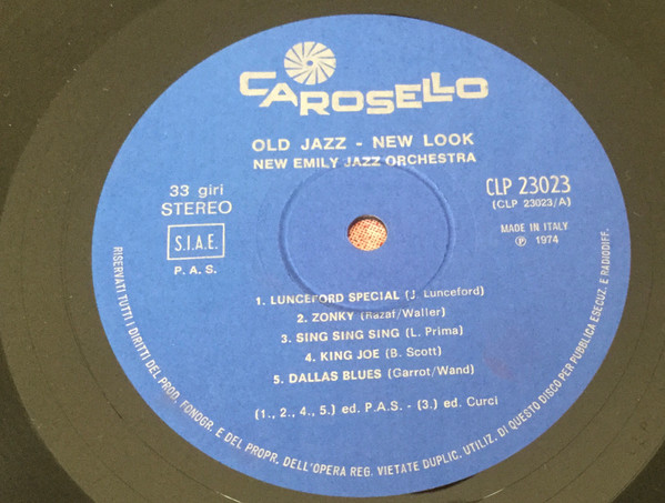 New Emily Jazz Orchestra - Old Jazz NewLook | Carosello (CLP 23023) - 4