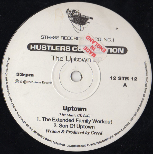Hustlers Convention - The Uptown EP | Stress Records (12 STR 12)