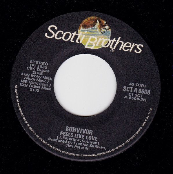 Survivor - Burning Heart | Scotti Bros. Records (SCT A 6608) - 4 Survivor - Burning Heart | Scotti Bros. Records (SCT A 6608) - 4