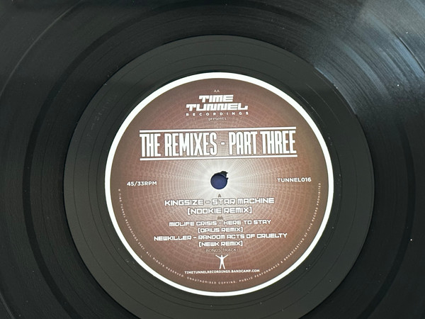 Various - The Remixes - Part Three | Time Tunnel Recordings (TUNNEL016)