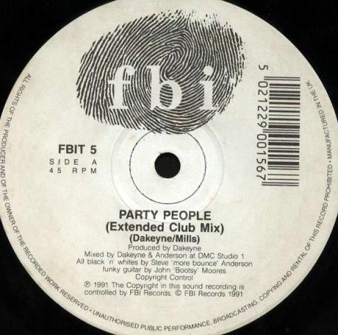 Word For Word - Party People | FBI Records (FBIT 5) - 3
