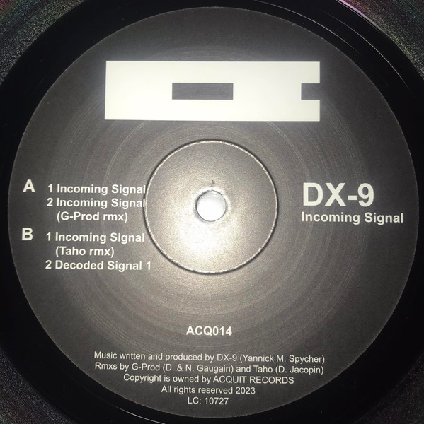 DX-9 - Incoming Signal | Acquit Records (ACQ014)