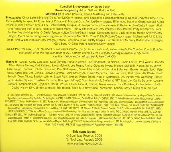 Various - Freedom Rhythm & Sound - Revolutionary Jazz & The Civil Rights Movement 1963-82 | Soul Jazz Records (SJR CD 219) - 4 Various - Freedom Rhythm & Sound - Revolutionary Jazz & The Civil Rights Movement 1963-82 | Soul Jazz Records (SJR CD 219) - 4