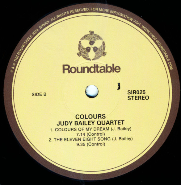 Judy Bailey Quartet - Colours | The Roundtable (SIR025) - 3