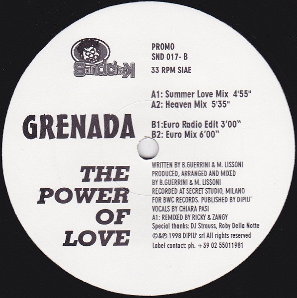 Grenada - The Power Of Love | Soundcheck (SND 017) - main Grenada - The Power Of Love | Soundcheck (SND 017) - main
