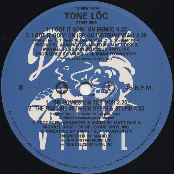 Tone Loc - I Got It Goin' On | 4th & Broadway (12 BRW 140) - 3