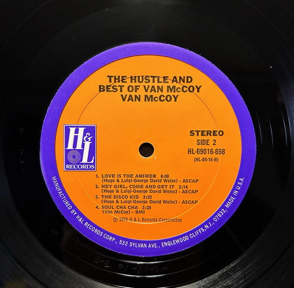 Van McCoy - The Hustle And Best Of Van McCoy | H & L Records (HL-69016-698) - 4