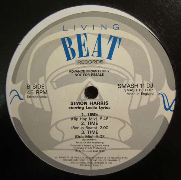 Simon Harris Starring Leslie Lyrics - Time | Living Beat Records (SMASH 11 DJ)