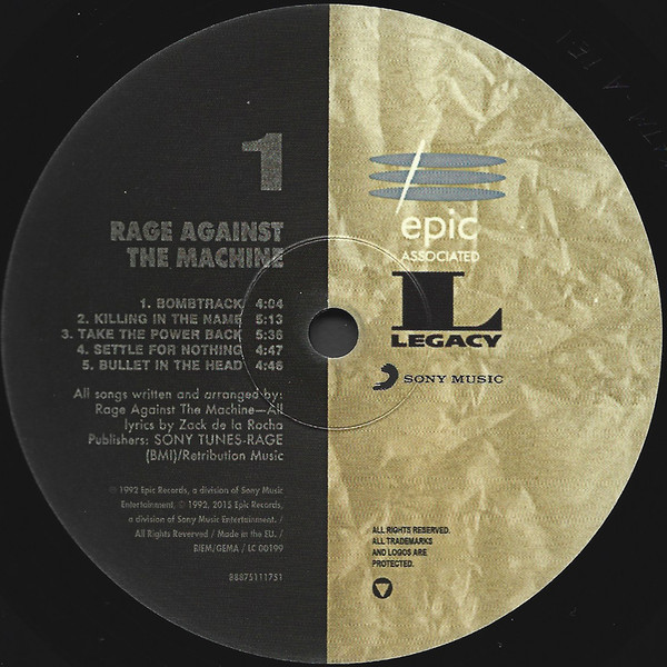 Rage Against The Machine - Rage Against The Machine | Epic Associated (88875111751) - 3
