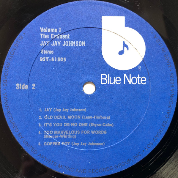 J.J. Johnson - The Eminent Jay Jay Johnson Volume 1 | Blue Note (BST 81505) - 4 J.J. Johnson - The Eminent Jay Jay Johnson Volume 1 | Blue Note (BST 81505) - 4