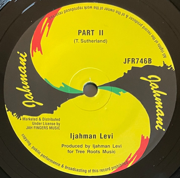 Ijahman Levi - I Am A Levi | Jahmani (JFR746) - 2